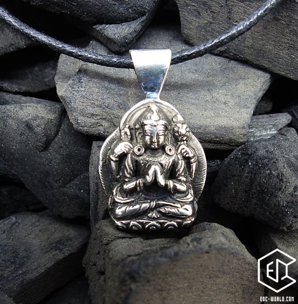 Buddah Anhänger Silber Männerschmuck